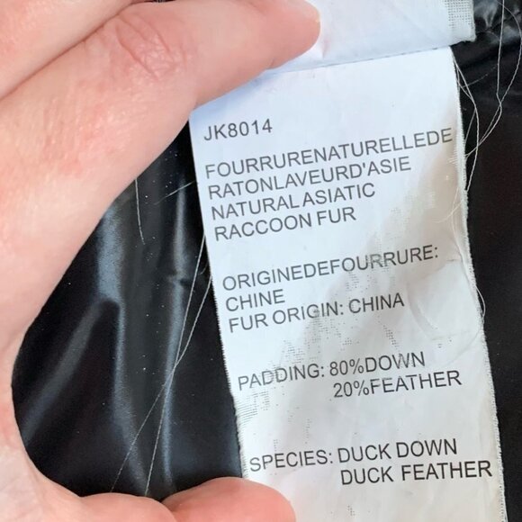 Nicole Benisti Nb Series Down Filled Fur Trim Parka Coat Jacket Black Size XS - Picture 11 of 16